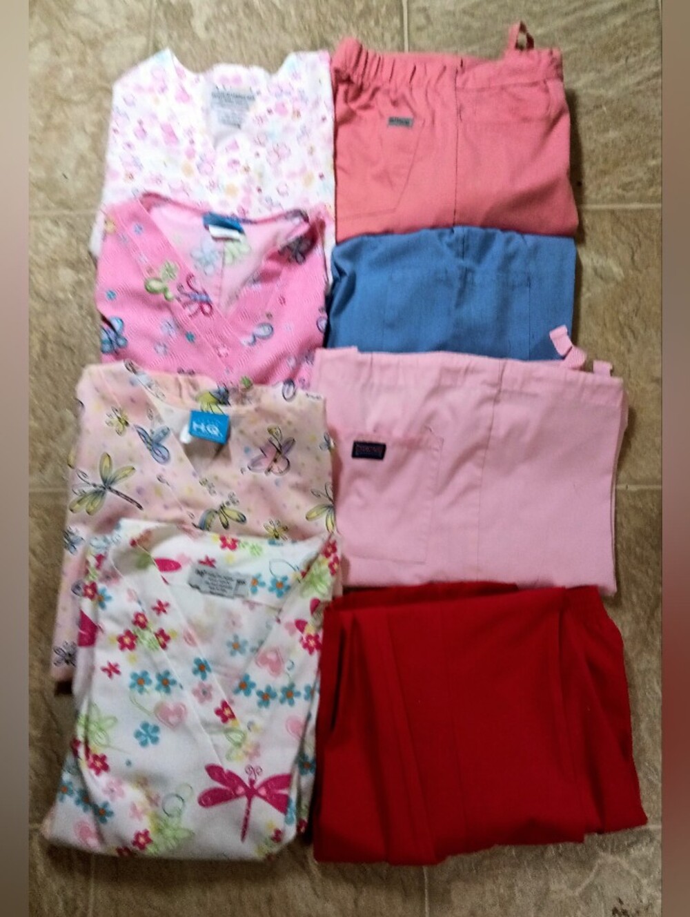 set of 4 XS WOMEMS scrub sets